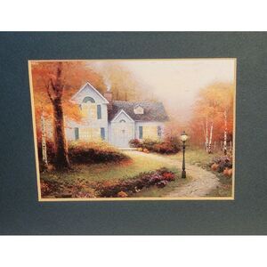 Thomas Kinkade THE BLESSINGS OF AUTUMN 11.5" X 9.5" Framed Print